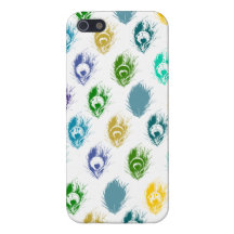 Moderne Pfaufeder-Druckkunst iPhone 5 Schutzhüllen