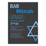 Modernes Bar Mitzvah Invitiation mit H - besonders Individuelle Einladungskarten