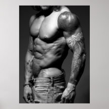 Modernes Bodybuilder-Plakat