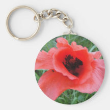 Mohnblumenkelch rouge porte-clés