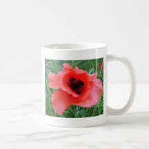 Mohnblumenkelch rouge tasse à café