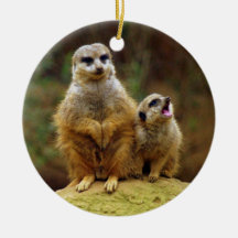 Momma und Baby Meerkat 1 Verzierung Weihnachtsbaum Ornament