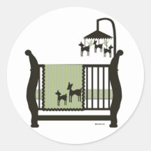 Momma und Baby-Rotwild-Aufkleber