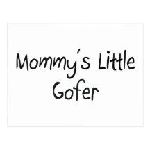 Mommys peu de Gofer Cartes Postales