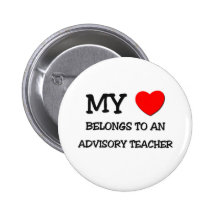 Mon coeur appartient à un PROFESSEUR CONSULTATIF Badge Avec Épingle