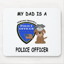 Mon papa de police tapis de souris