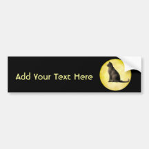 Mond-Katze Autosticker