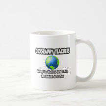 Monde de professeurs de géographie… un meilleur en tasses