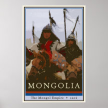Mongolei Plakatdruck