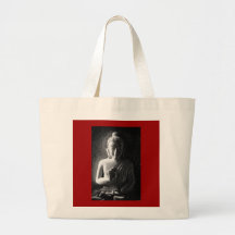 Monochrom geschnitzter Buddha Taschen
