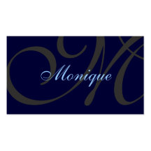 Monogramm II Visitenkarten Vorlagen