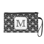 Monogramme fait sur commande. Modèle noir et blanc sacs baguettes