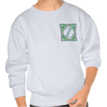 monogramme floral de fantaisie Z Sweatshirt