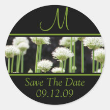 Monogramme für Hochzeits-Save the Date Aufkleber