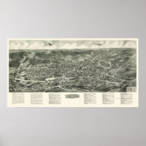 Monroe, NY panoramische Karte - 1923