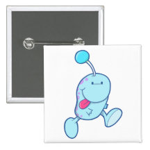 monstre bleu adorable de goofball pin's avec agrafe
