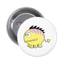 monstre chompy d'animal familier de jaune de spike badges avec agrafe