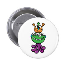 monstre drôle badges