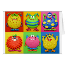 Monstres Carte De Vœux