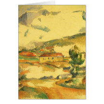 Mont Sainte Victoire par Cezanne, beaux-arts vinta Cartes