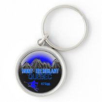 Mont Tremblant Quebec blaues Ski keychain Schlüsselbänder