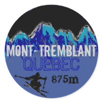 Mont Tremblant Quebec bunte Ski-Kunstaufkleber