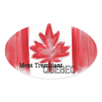 Mont Tremblant Quebec kanadische Flaggenaufkleber