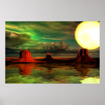 Monument Valley-1-Sunset Poster