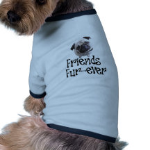 Mops "Freunde Pelz-überhaupt " Hund Shirts