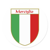 Morciglio italienisches Flaggen-Schild aufkleber