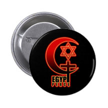 Moslemischer christlicher Jude ÄGYPTEN-FRIEDEN Anstecknadelbuttons