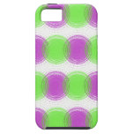 Motif de fête de pourpre et de vert de chaux coque iPhone 5 Case-Mate