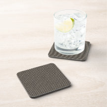 Motif de fibre de carbone (Faux) Sous-bock