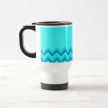 Motif de zigzag de turquoise. Plaine de partie Tasse