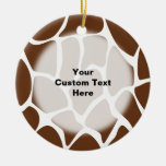 Motif d'impression de girafe dans Brown foncé Ornements