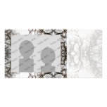 Motif élégant d'arbre cartes avec photo