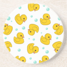 Motif en caoutchouc de canard dessous de verre