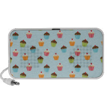 Motif girly mignon de fin gourmet de petits gâteau haut-parleurs iPhone