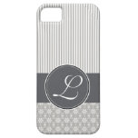 motif gris de modèle de cas de l'iPhone 5 à peine  Étuis iPhone 5