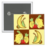 Motif mignon de fruit de tortue badges avec agrafe