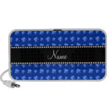 Motif nommé personnalisé de chat bleu haut-parleurs mp3