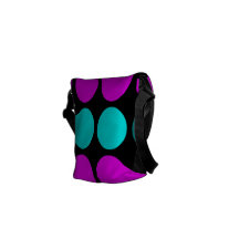 Motifs élégants pour elle : Pois rose et cyan Besace