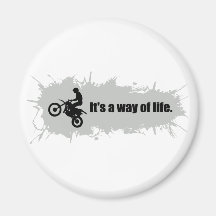 Motocross ist eine Lebensart Kühlschrankmagnet