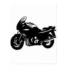 Motorrad Postkarte