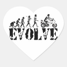 Motorrad Sportbike BewegungsEvolution trägt Kunst  Aufkleber