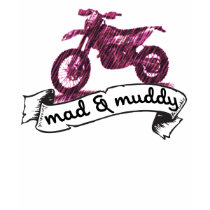 Motorrad wütendes u. schlammiges Enduro