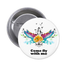 Mouche veneze avec moi badge