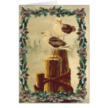 MOUETTES et BRANCHES de SAPIN par SHARON SHARPE Cartes