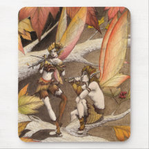 Mousepad d'harmonie d'automne tapis de souris