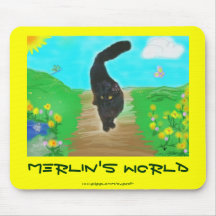 Mousepad du monde de MERLIN Tapis De Souris